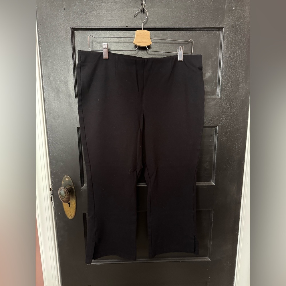Prologue Jet Black Stretch Cropped Trousers